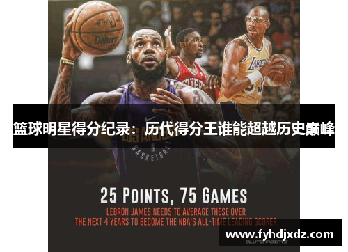 篮球明星得分纪录：历代得分王谁能超越历史巅峰